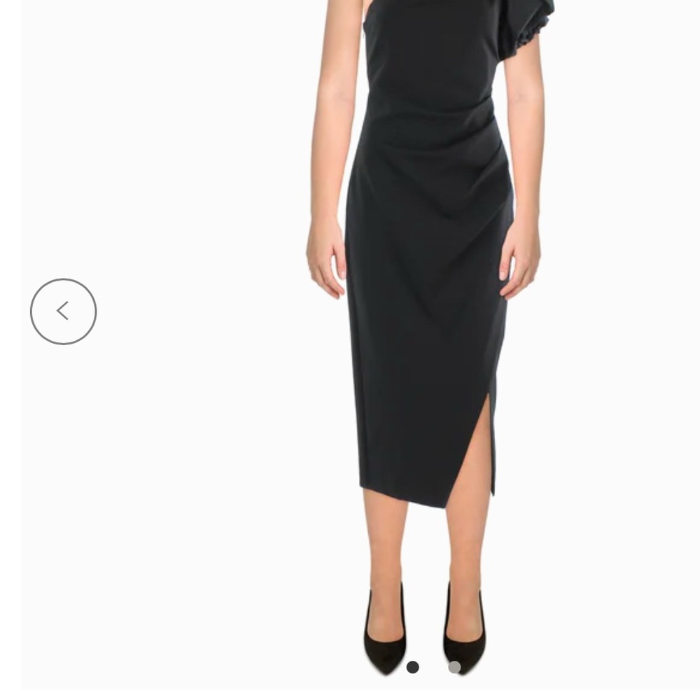 Elegant Black One-Shoulder Dress